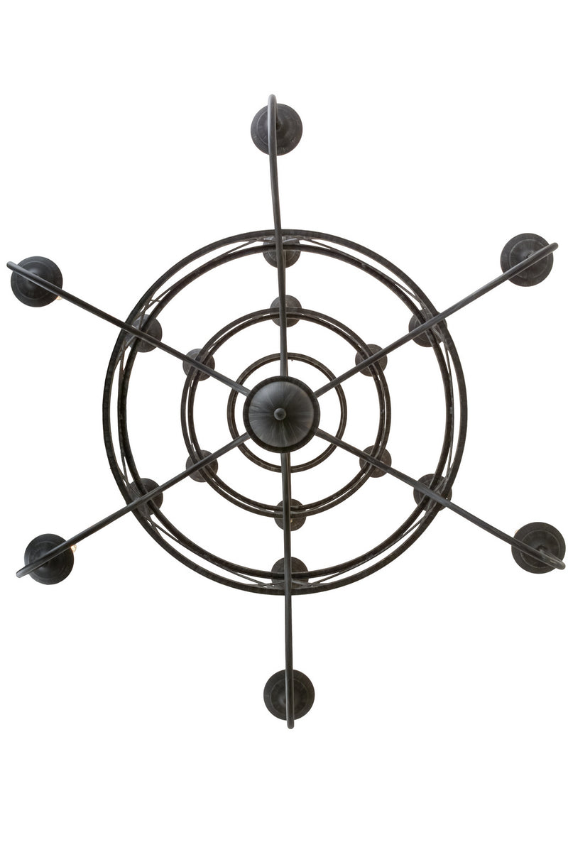 Meyda Tiffany 155776 18 Light Chandelier, Antique Iron Gate