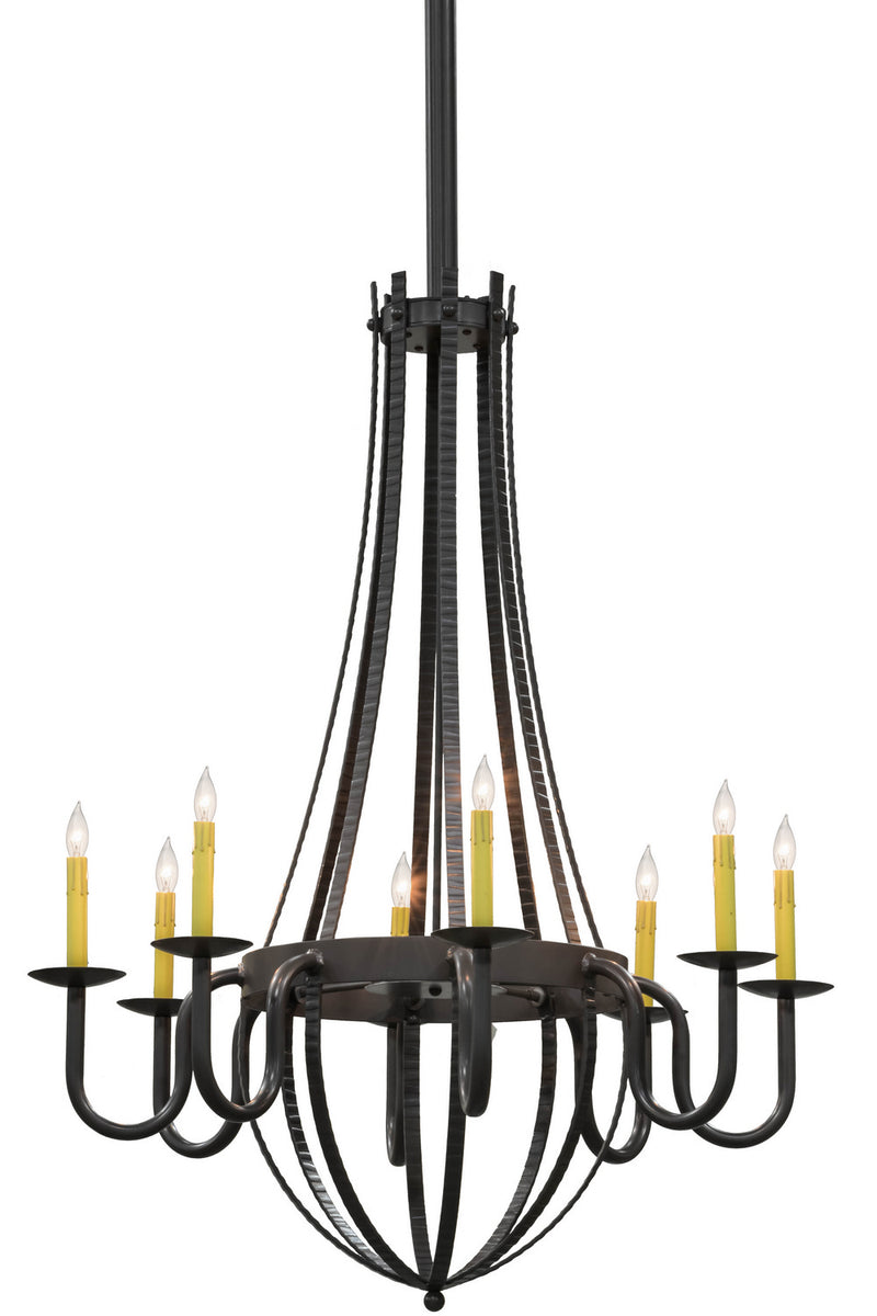 Meyda Tiffany 155819 Eight Light Chandelier, Timeless Bronze