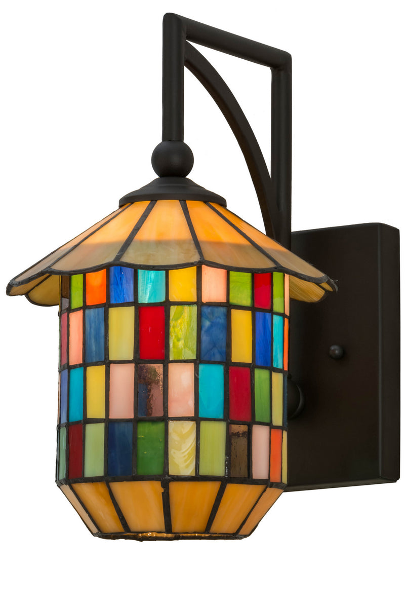 Meyda Tiffany 155874 One Light Wall Sconce, Oil Rubbed Bronze