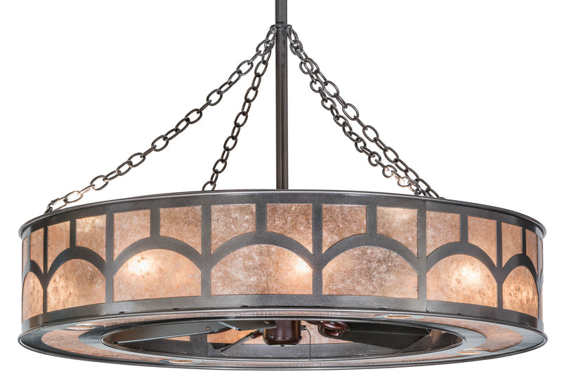 Meyda Tiffany 156012 16 Light Chandel-Air, Cosmic Silver Vein
