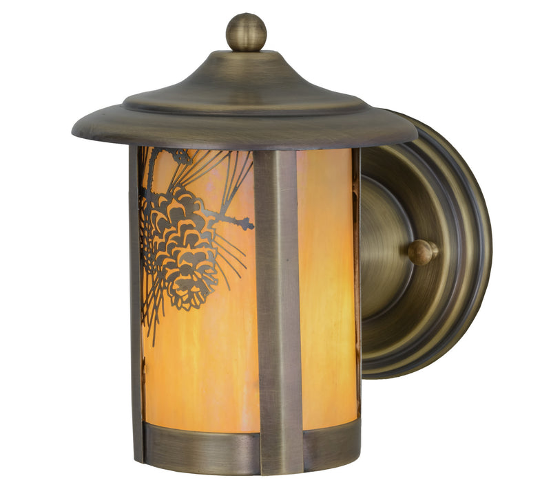 Meyda Tiffany 156016 One Light Wall Sconce, Antique Brass
