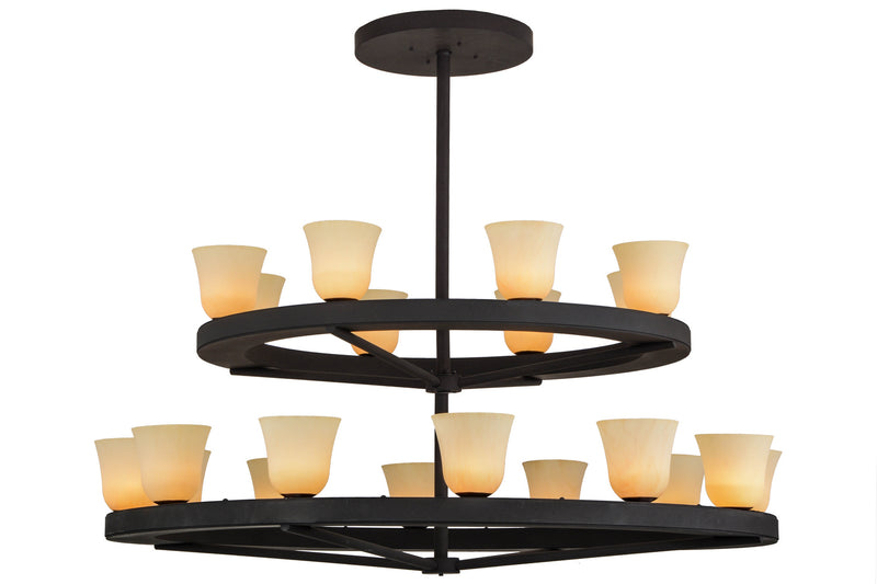 Meyda Tiffany 156086 20 Light Chandelier, Dark Roast