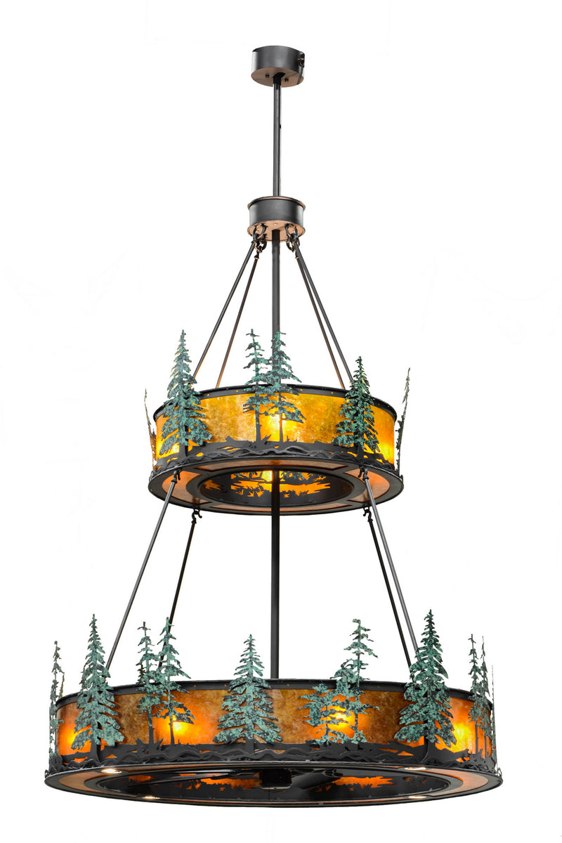 Meyda Tiffany 156087 20 Light Chandel-Air, Wrought Iron