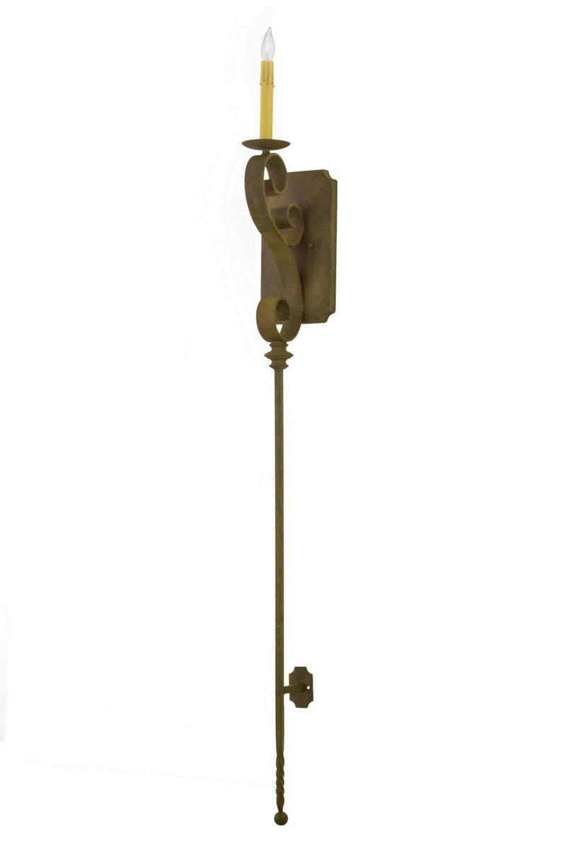 Meyda Tiffany 156191 One Light Wall Sconce, Organic Rust