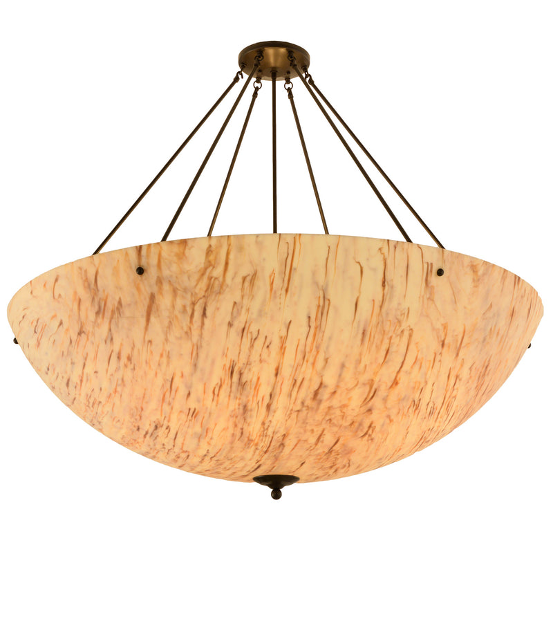 Meyda Tiffany 156269 Eight Light Semi-Flushmount, Timeless Bronze