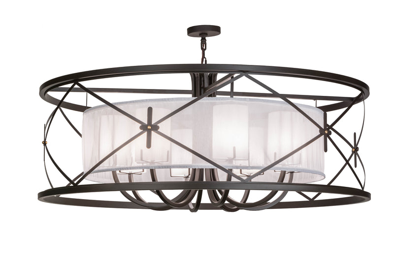 Meyda Tiffany 156297 Eight Light Pendant, Oil Rubbed Bronze