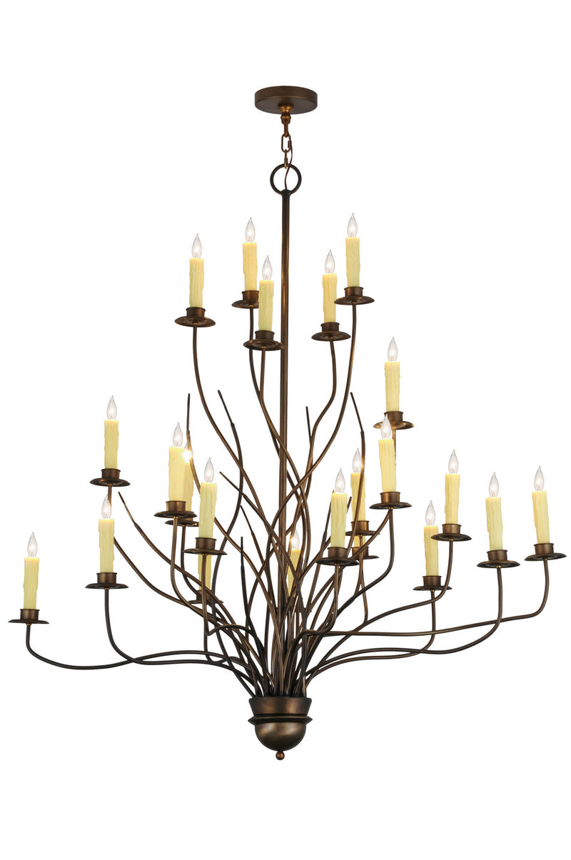 Meyda Tiffany 156313 22 Light Chandelier, Antique Copper