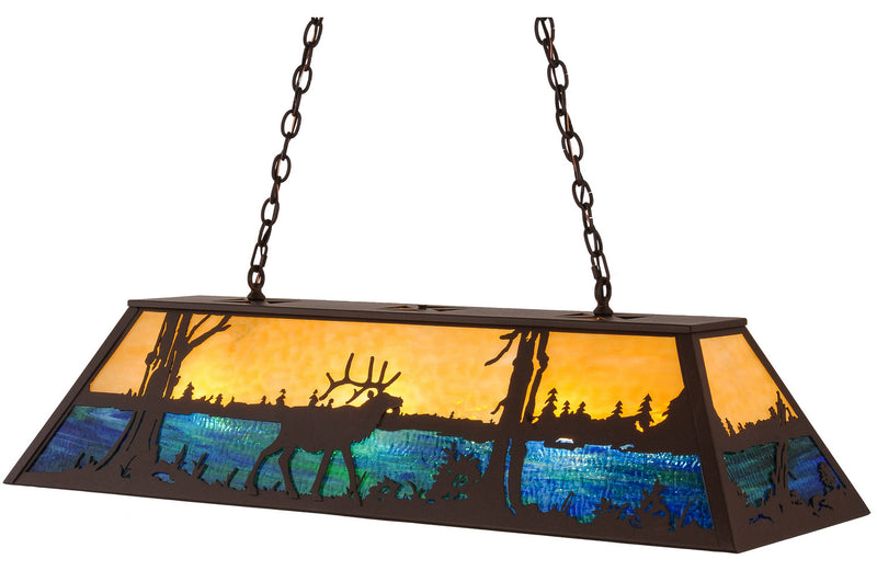 Meyda Tiffany 156497 Nine Light Pendant, Cafe Noir