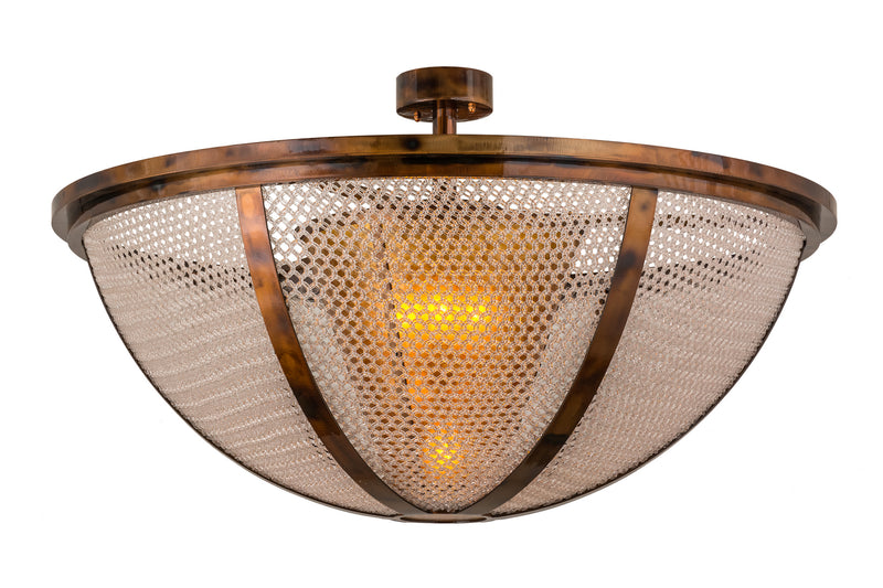 Meyda Tiffany 156519 Five Light Pendant, Light Burnished Antique Copper