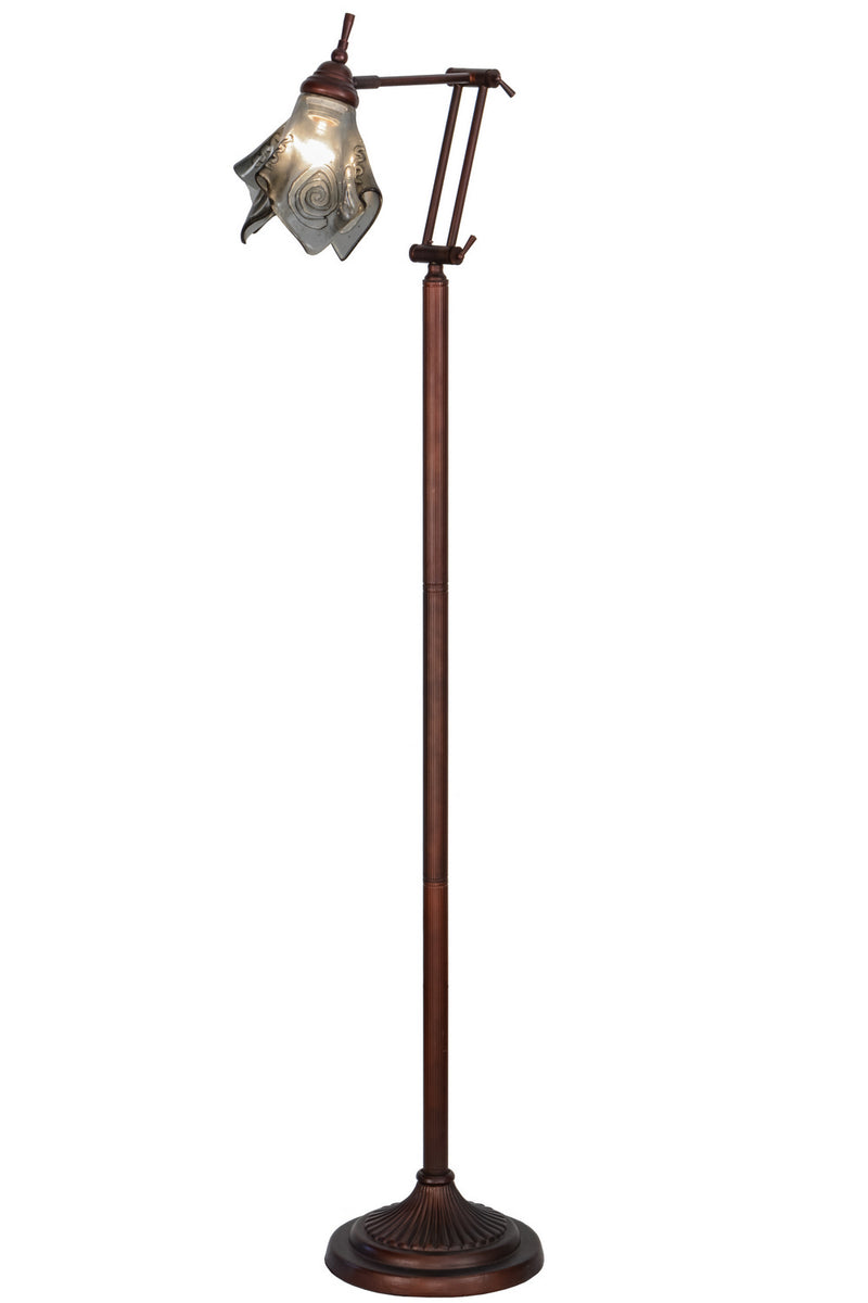 Meyda Tiffany 156568 One Light Floor Lamp, Mahogany Bronze