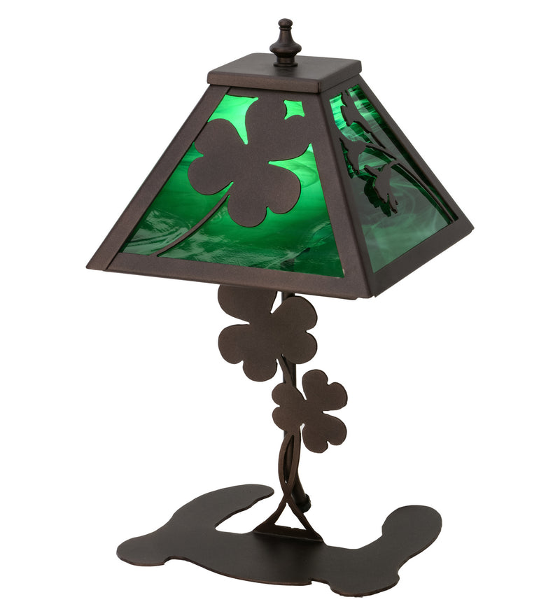 Meyda Tiffany 156586 One Light Accent Lamp, Mahogany Bronze