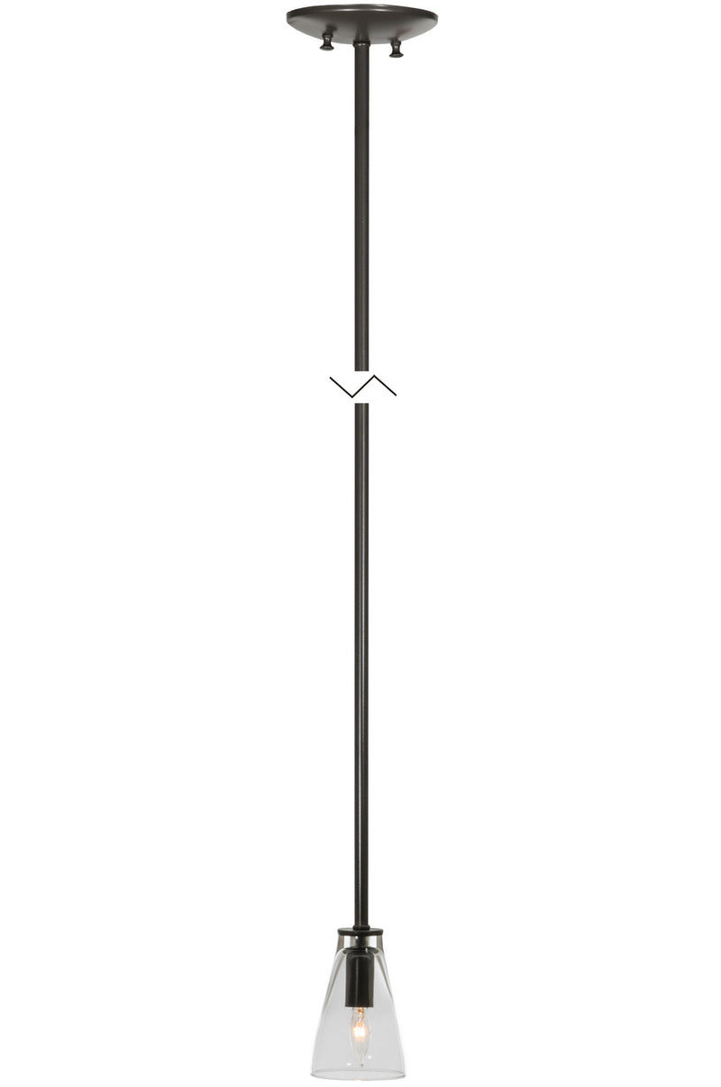 Meyda Tiffany 156814 One Light Mini Pendant, Timeless Bronze
