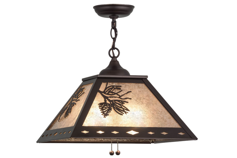 Meyda Tiffany 156972 Two Light Pendant, Mahogany Bronze