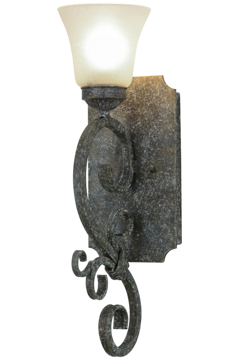 Meyda Tiffany 157050 One Light Wall Sconce, Ash