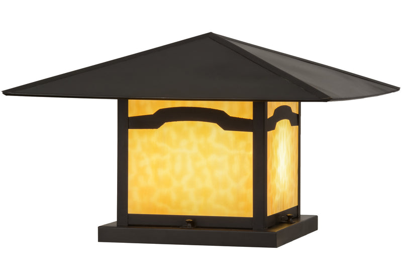 Meyda Tiffany 157156 Two Light Pier Mount, Craftsman Brown