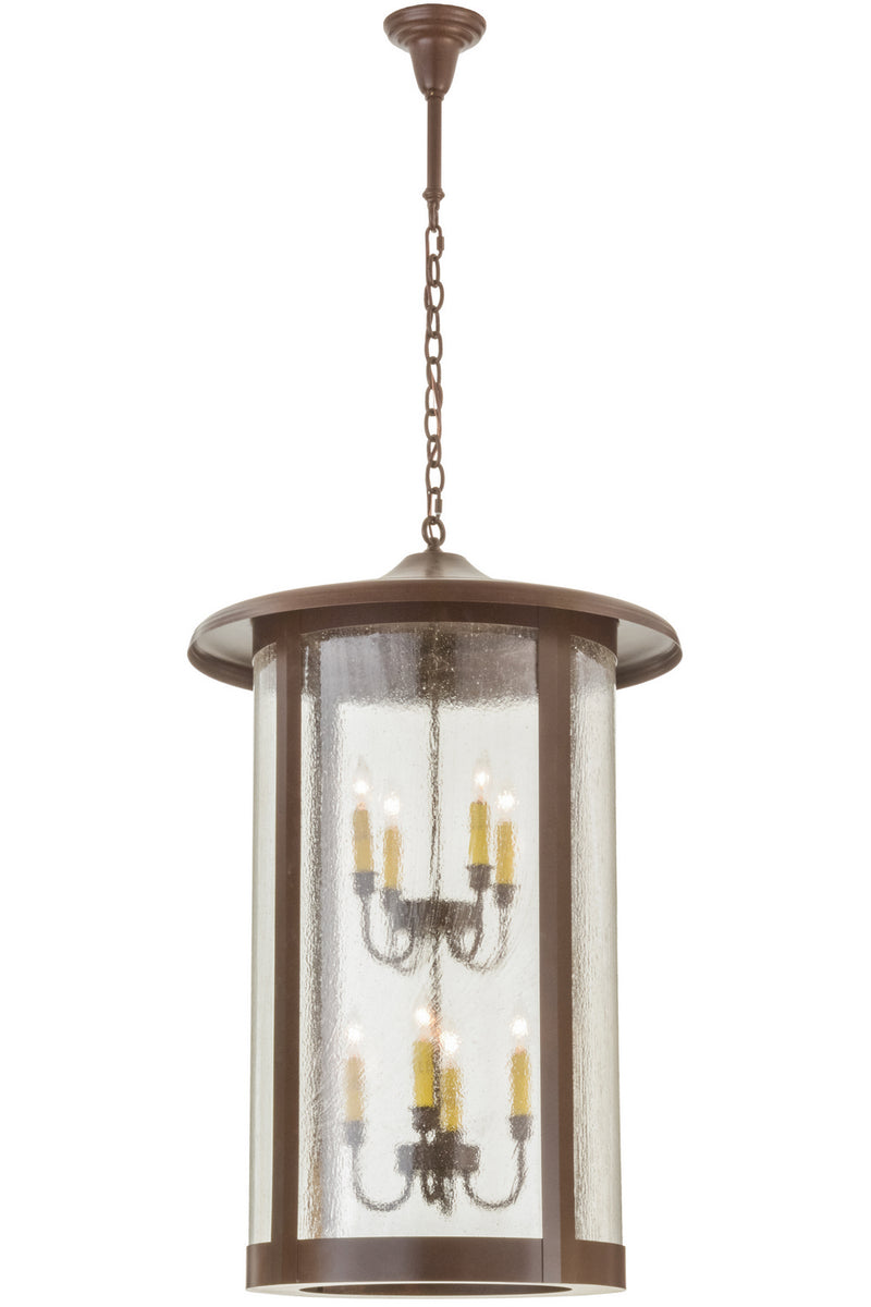 Meyda Tiffany 157230 Eight Light Pendant, Cafe Noir
