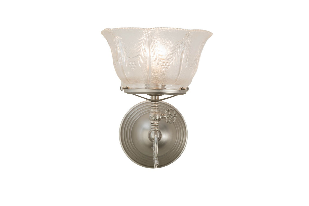 Meyda Tiffany 157268 One Light Wall Sconce, Brushed Nickel