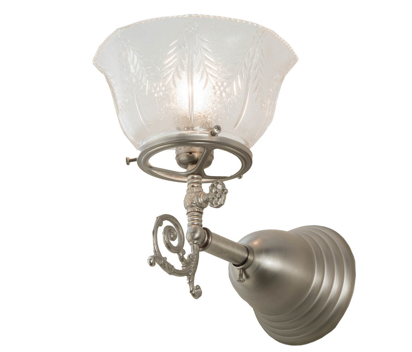 Meyda Tiffany 157268 One Light Wall Sconce, Brushed Nickel
