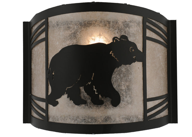 Meyda Tiffany 157295 One Light Wall Sconce, Textured Black