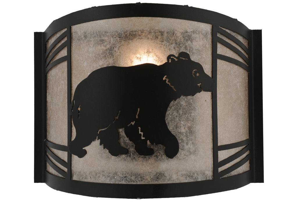 Meyda Tiffany 157295 One Light Wall Sconce, Textured Black