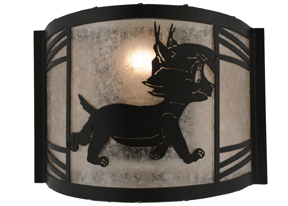 Meyda Tiffany 157297 One Light Wall Sconce, Textured Black