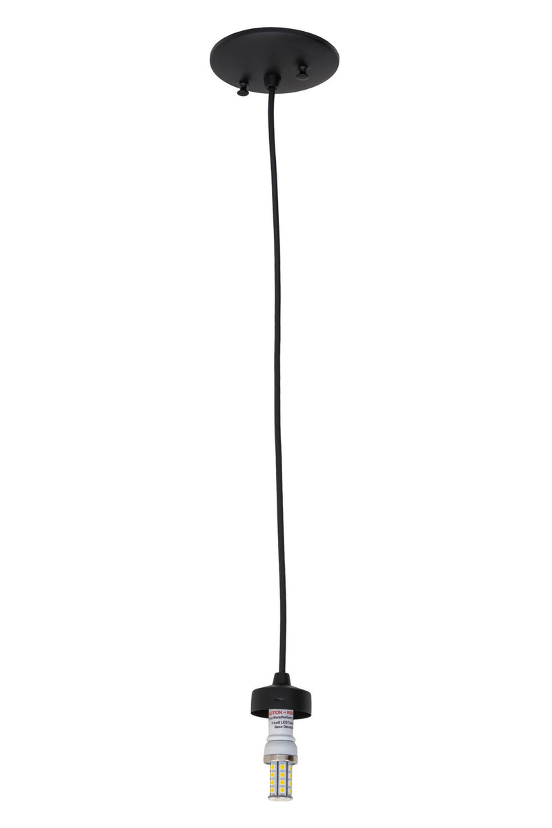 Meyda Tiffany 157304 One Light Pendant Hardware, Black Metal