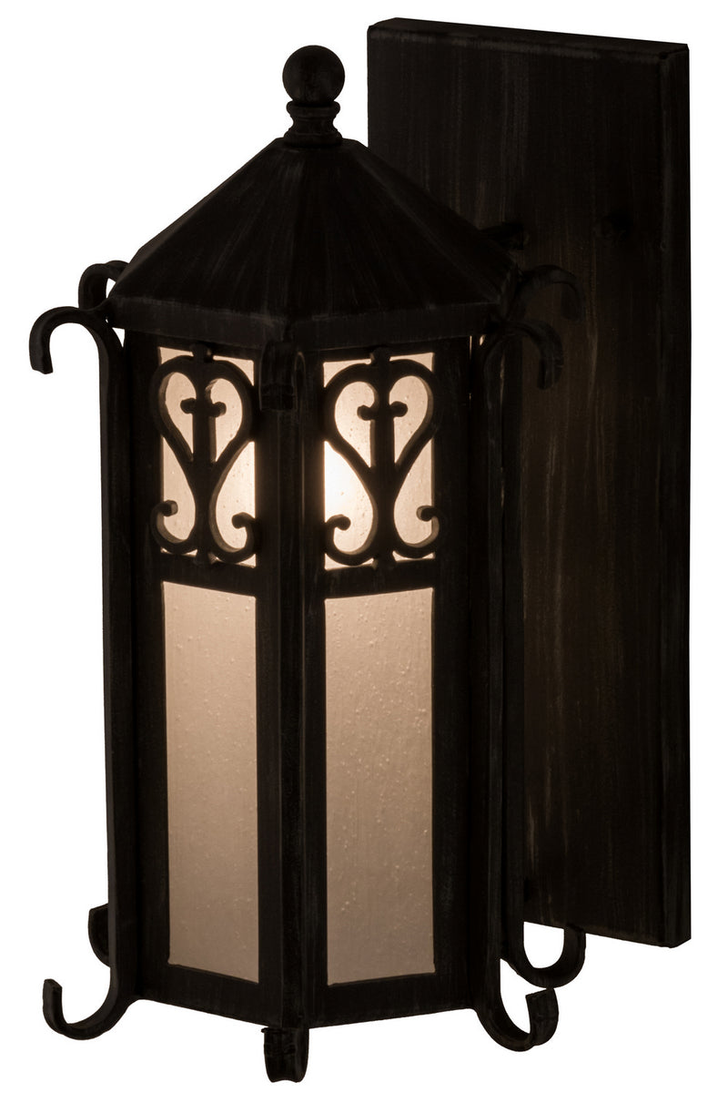 Meyda Tiffany 157313 One Light Wall Sconce, Antique Iron Gate