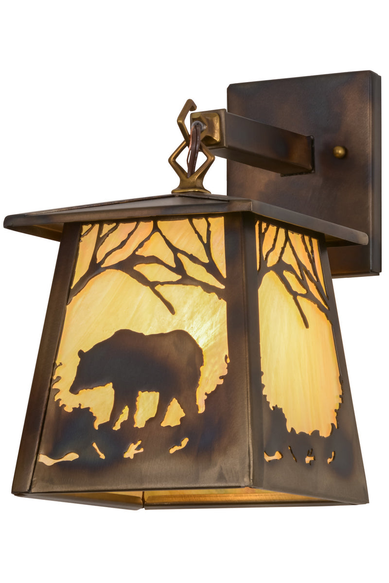 Meyda Tiffany 157330 One Light Wall Sconce, Dark Burnished Antique Copper