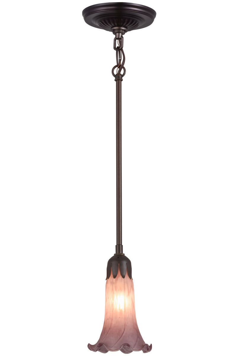 Meyda Tiffany 157419 One Light Mini Pendant, Mahogany Bronze