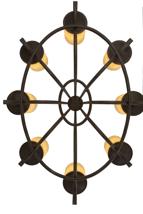 Meyda Tiffany 157522 Eight Light Chandelier, Oil Rubbed Bronze