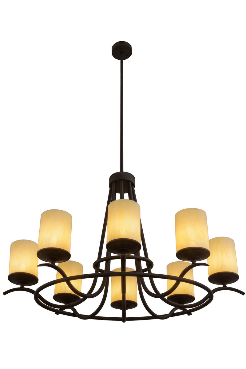 Meyda Tiffany 157522 Eight Light Chandelier, Oil Rubbed Bronze