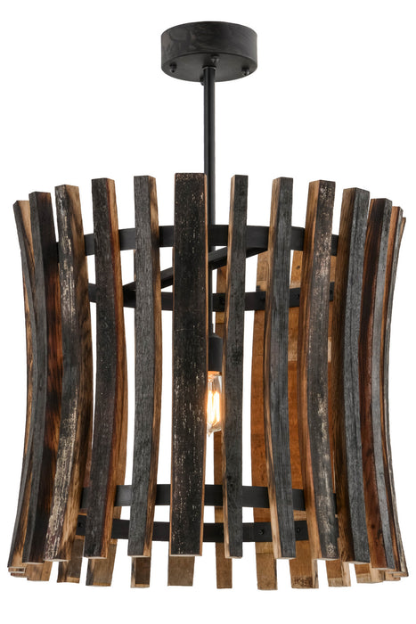 Meyda Tiffany 157547 One Light Pendant, Costello Black