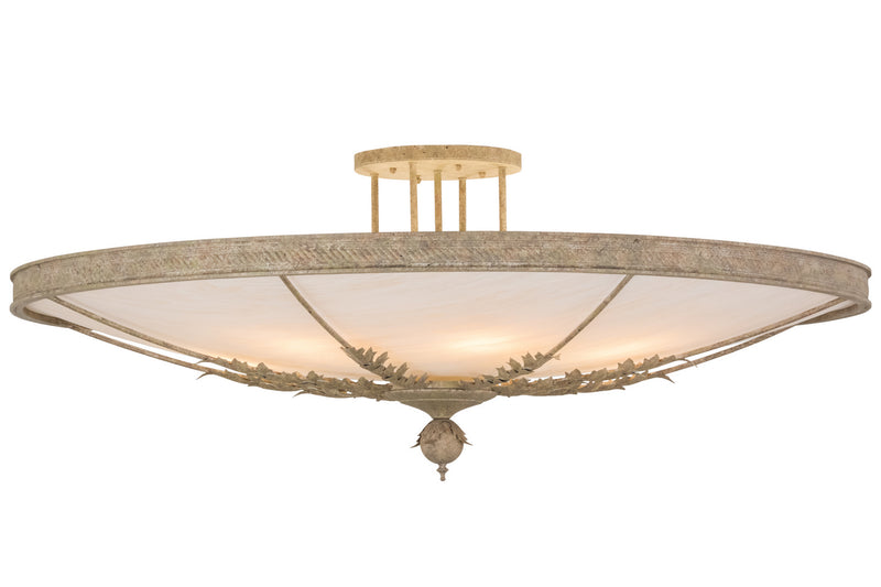 Meyda Tiffany 157553 Eight Light Semi-Flushmount, Pate