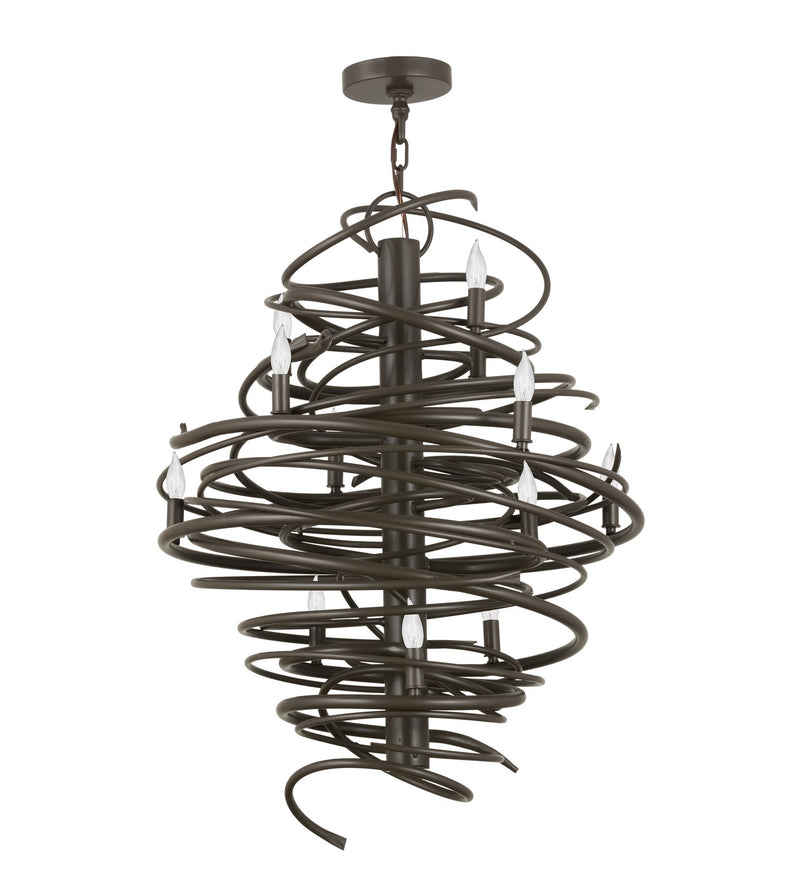 Meyda Tiffany 157562 12 Light Chandelier, Timeless Bronze