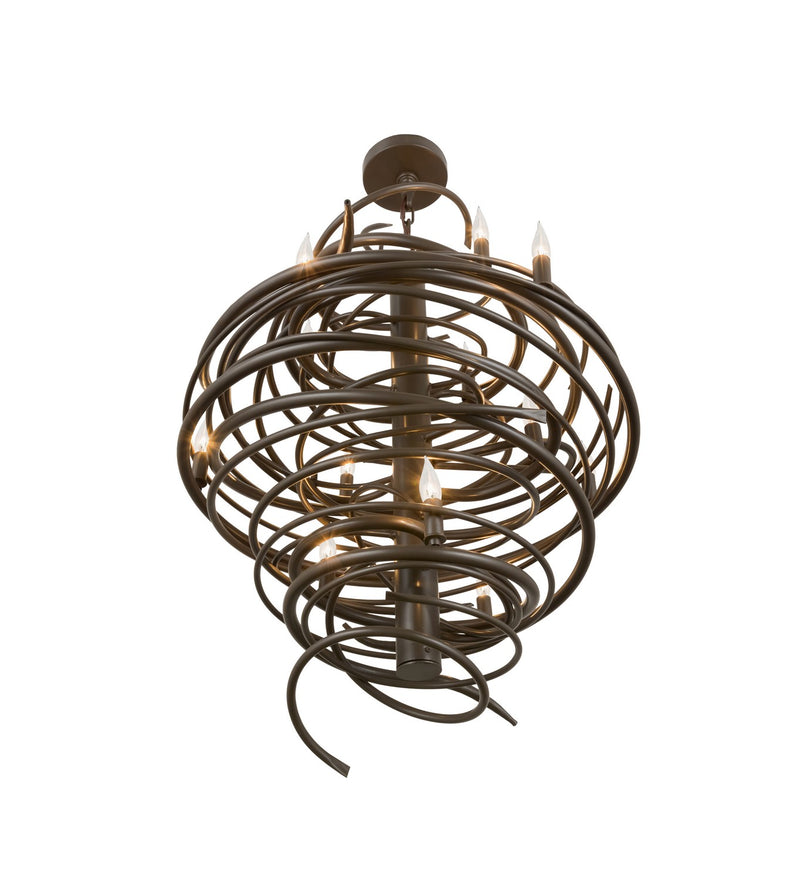 Meyda Tiffany 157562 12 Light Chandelier, Timeless Bronze