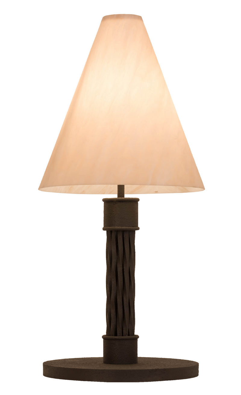 Meyda Tiffany 157568 One Light Table Lamp, Antique Copper