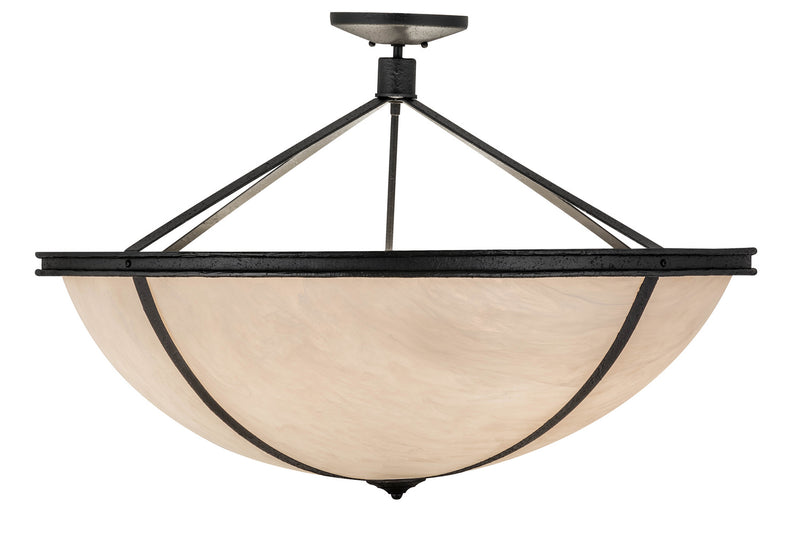 Meyda Tiffany 157570 Six Light Pendant, Reticulated Black