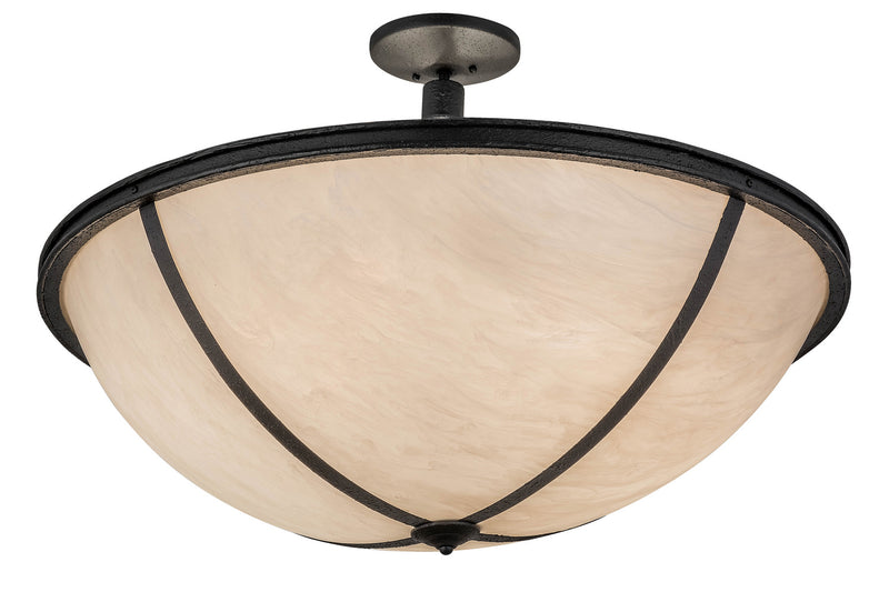 Meyda Tiffany 157570 Six Light Pendant, Reticulated Black