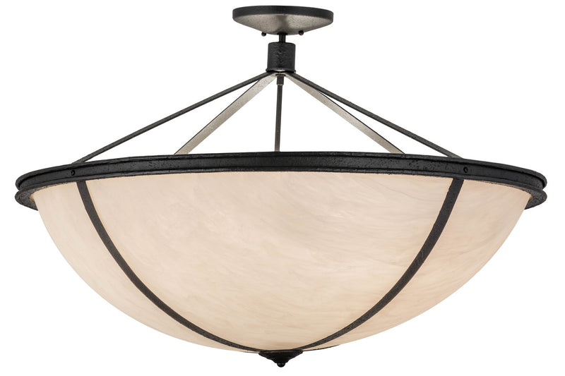 Meyda Tiffany 157570 Six Light Pendant, Reticulated Black