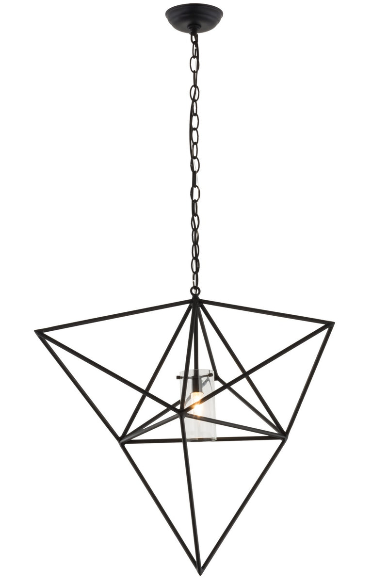Meyda Tiffany 157864 One Light Pendant, Black