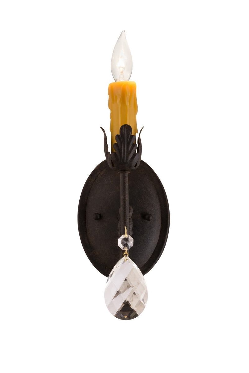 Meyda Tiffany 157895 One Light Wall Sconce, Chestnut