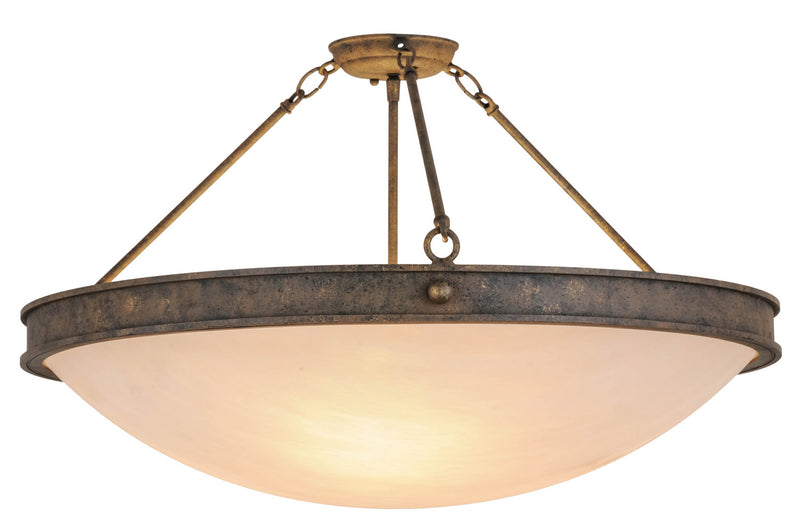Meyda Tiffany 157931 Three Light Semi-Flushmount, Antiquity