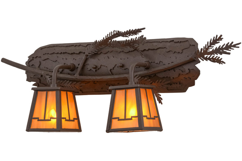 Meyda Tiffany 158071 Two Light Wall Sconce, Cafe Noir