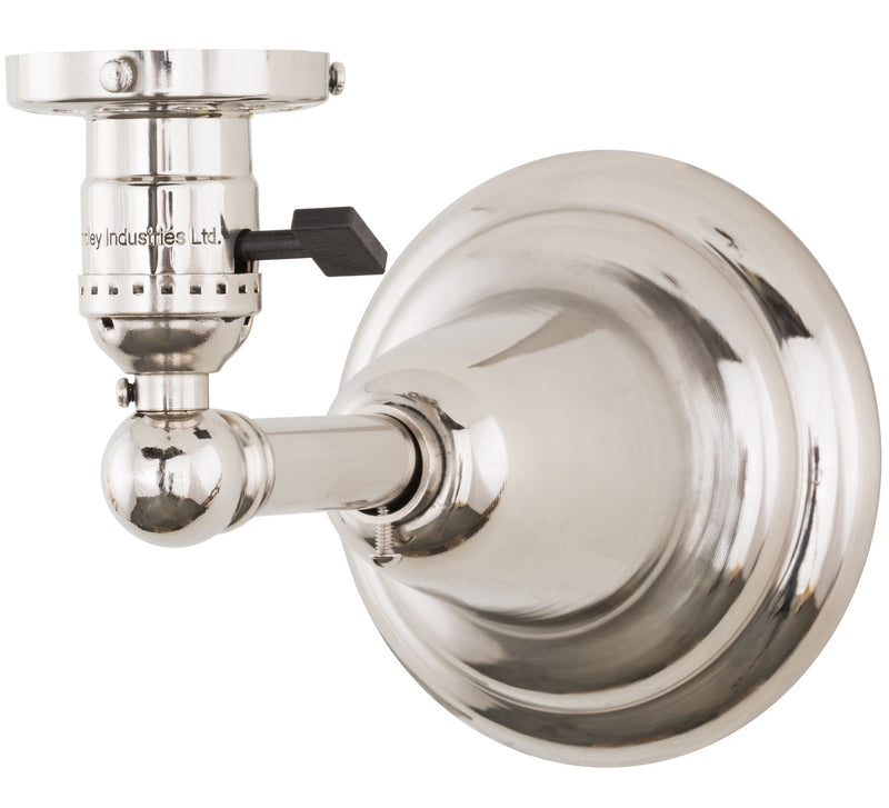 Meyda Tiffany 158096 One Light Wall Sconce, Polished Nickel