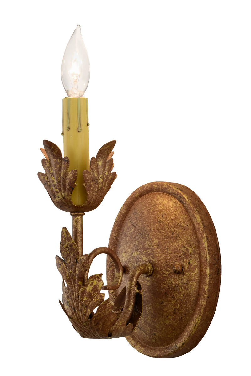 Meyda Tiffany 158230 One Light Wall Sconce, Autumn Leaf