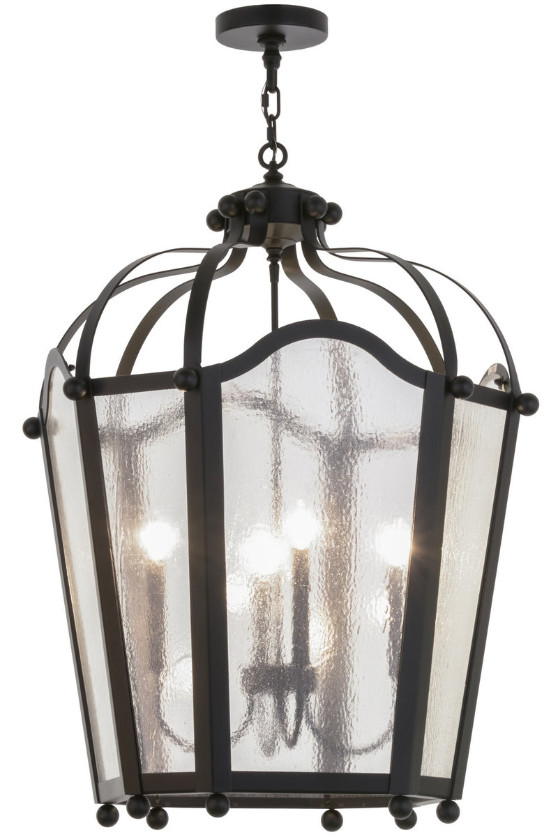 Meyda Tiffany 158236 Four Light Pendant, Textured Black