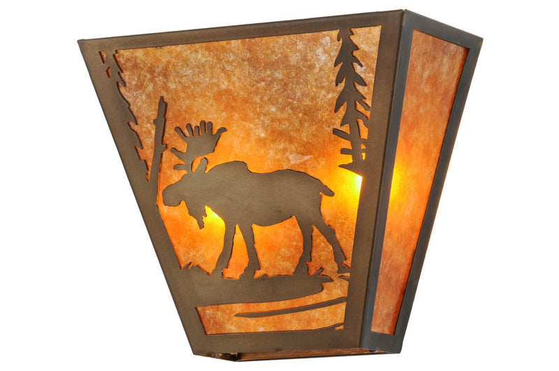 Meyda Tiffany 158334 Two Light Wall Sconce, Antique Copper