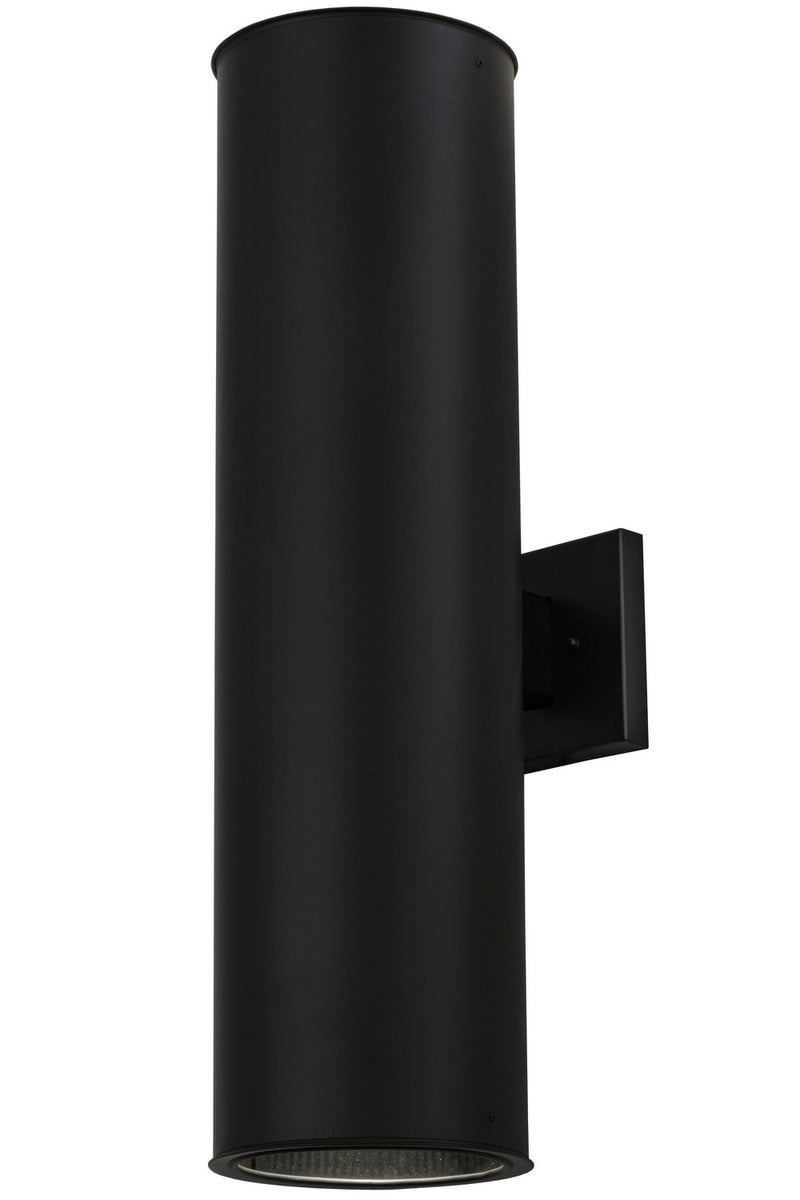 Meyda Tiffany 158348 Two Light Wall Sconce, Anodized Effect Black