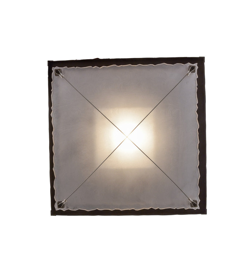 Meyda Tiffany 158390 Two Light Pendant, Black Deco/Raw Steel