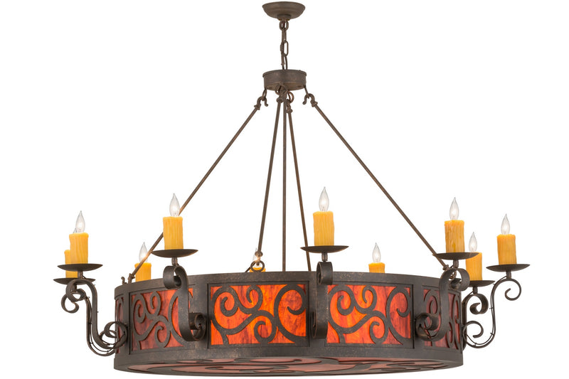 Meyda Tiffany 158394 16 Light Chandelier, Gilded Tobacco